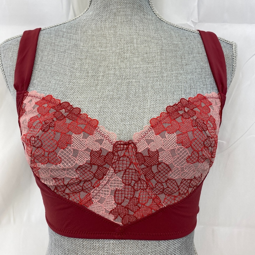 Free People Love Story Heart Bralette Wine Combo
